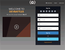 Tablet Screenshot of devbattles.com